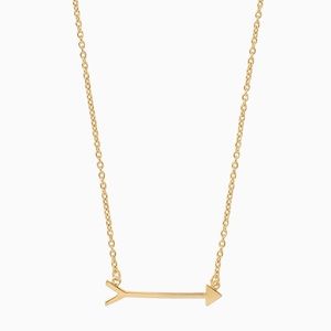 Stella & Dot On the Mark Arrow Necklace in Gold